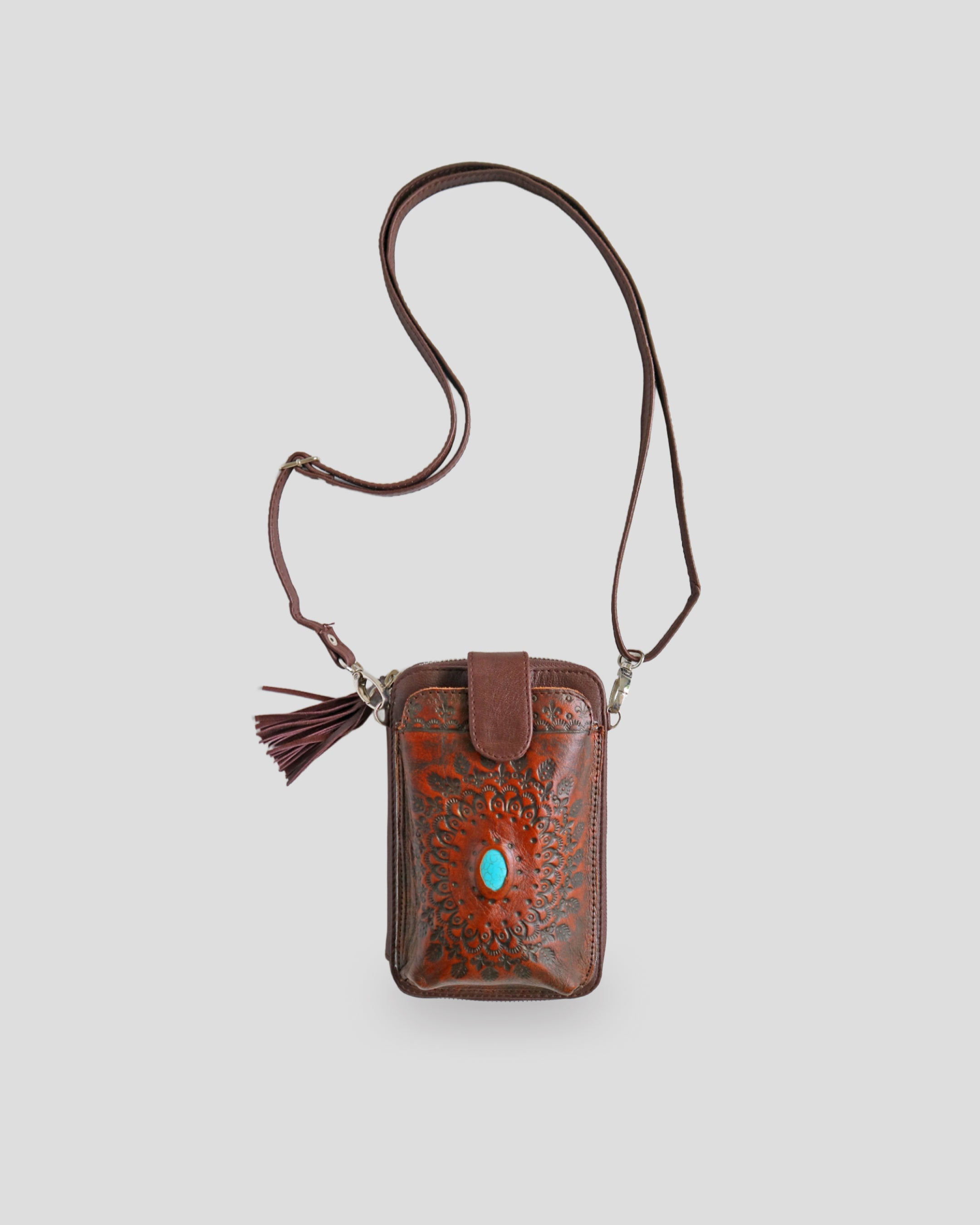 Carving Phone bag   by Nam Leather Bali