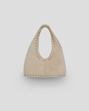 Premium Bali leather suede shoulder bag handcrafted by Indonesian artisans - Baby Small Sihaule Kling