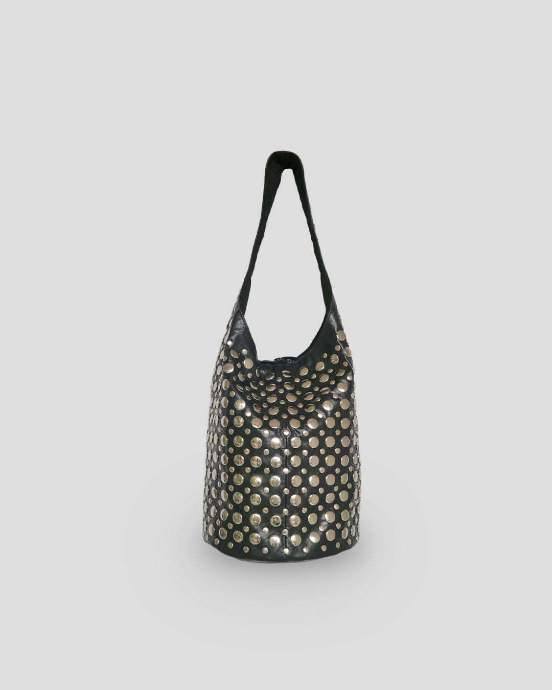Bucket Kling Bag unique bucket-shaped genuine goat leather shoulder bag